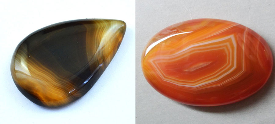 Onyx. Gemstone. Onyx cabochons